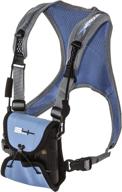 🔵 s4 gear lockdown x binocular harness: hands free & adjustable for leupold, nikon, swarovski & more - blue logo