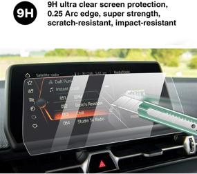 img 3 attached to 📱 YEE PIN Premium Tempered Glass Screen Protector for 2020-2021 GR Supra A90 8.8 Inch Navigation Touch Screen