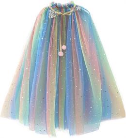 img 4 attached to 🌈 Vibrant Rainbow Summer Cloak Princess D49Multicolored: A Colorful Must-Have for Summer Fashion