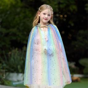 img 2 attached to 🌈 Vibrant Rainbow Summer Cloak Princess D49Multicolored: A Colorful Must-Have for Summer Fashion