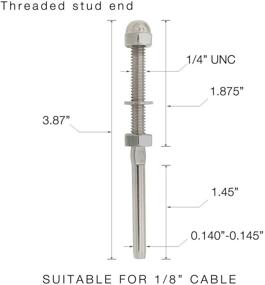 img 3 attached to Fayevorite Threaded Terminal Stainless Tensioner