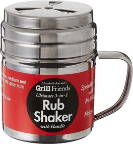 img 3 attached to 🌶️ Elizabeth Karmel’s Stainless Steel Adjustable Dry Rub Shaker - Medium and Coarse Grind Seasonings with Holes, 1-Cup Capacity