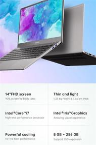 img 3 attached to 💻 Alldocube I7Book 14-inch Laptop, Intel Core i7-6660U, 8GB RAM, 256GB SSD, Full HD IPS Display, 13500mAh, 2.4G+5G WiFi, Bluetooth 5.0, Type C, 3xUSB 3.0, HDMI, Windows 10