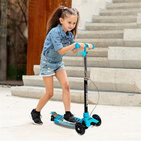 img 1 attached to 🛴 Maximize Your Fun with the High Bounce Max Glider Deluxe Folding Scooter - T-bar, Adjustable Handle, and Hand Brake Included!