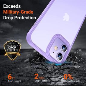 img 3 attached to 📱 TORRAS Shockproof iPhone 12/ iPhone 12 Pro Case - Military Grade Drop Tested, Purple