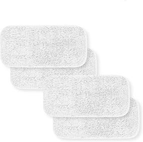 img 4 attached to 🧹 Hycles Sienna Luna Replacement Microfiber Mop Pads - 4 Pack for SSM-3006 Steamer Head with Washable Cleaning Pads for Floors