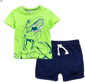 img 4 attached to High-Quality Toddler Clothes Sets - Aircraft Theme - Boys' Clothing
