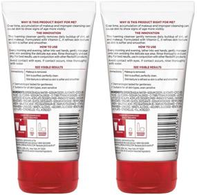 img 2 attached to 🍊 L'Oreal Paris Skincare Revitalift Radiant Smoothing Wet Facial Cream Cleanser - Vitamin C, Gentle Makeup Remover, Face Wash (2 count) – Ideal for All Skin Types