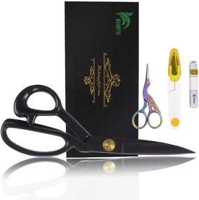 img 4 attached to 👗 BIHRTC 9-Inch Professional Dressmaking Scissors - Heavy Duty Fabric Shears with Snipper for Cloth Tailoring, Altering, Leatherwork and Sewing - Sharp and Durable Sewing Scissors, Complete with Tape Measure