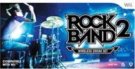 🥁 enhance your rock band experience with the rock band 2 standalone drums for nintendo wii logo