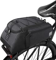 🚲 coteetci 8l mountain bike rack trunk bag - rear bike cargo bag for cycling, outdoor adventure, and luggage - shoulder bag included logo