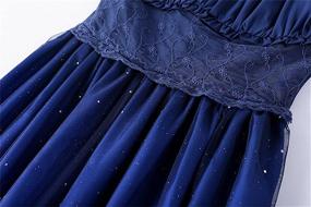 img 1 attached to 👗 Enchanting Sweet Lolita Sleeveless Long Dress: Captivating Gradient Starry Sky Blue for Girls