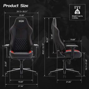 img 3 attached to Version Adjustable Armrests Premium Headrest Sports & Fitness and Leisure Sports & Game Room