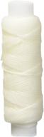 🧵 waxed nylon thread by tandy leather - 25 yards (22.9m) - white - product code 1227-03 logo