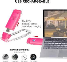 img 3 attached to 📚 LUXSWAY USB Rechargeable Book Light for Reading, Portable Clip On Bookmark Kids Light for Bed, Adjustable Brightness, Eye Care, 4 LEDs (2 x 4000K, 2 x 1550K)