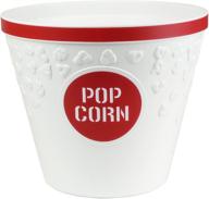 🍿 hutzler popcorn bucket, red large: the perfect snack companion for movie nights and parties! logo