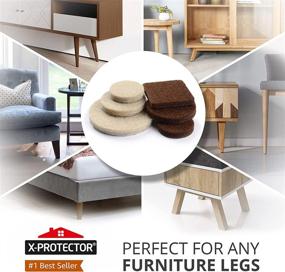 img 3 attached to X-PROTECTOR 133 PCS Premium Felt Furniture Pads for Wood 🛋️ Floors - Best Furniture Feet Protectors for Hardwood and Laminate Flooring