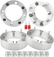 🔧 set of 4 atv utv wheel spacers, 2 inch 4x156mm, for polaris 2014+ rzr xp 1000, 2015+ rzr and 2013+ ranger. 4/156 wheel spacers with 12x1.5 studs &amp; 131mm logo