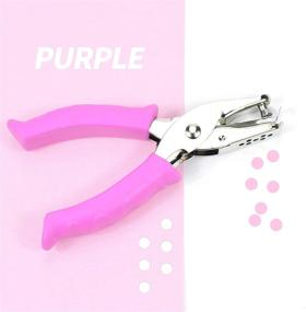 img 1 attached to 📎 Weibo 1/4 Inch Circle Shaped Single Paper Hole Punch - Soft-Handled Punchers for Home, Office, and School Supplies