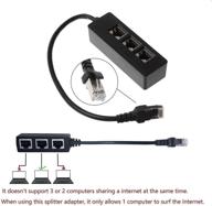 💻 enhanced ethernet splitter adapter switch connector: streamline your network sharing logo