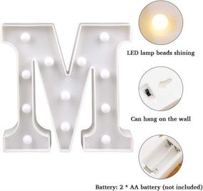 img 2 attached to LED Marquee Light Up Letters for Wall Decor with Remote - Alphabet Night Lights for Bedroom, Wedding Party, Birthday, Home Bar Decoration