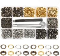 🔩 versatile 4 colors grommets kit 400 sets 1/4 inch – lynda metal eyelets with installation tools for craft making, repair, and decoration logo