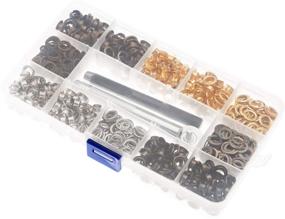 img 2 attached to 🔩 Versatile 4 Colors Grommets Kit 400 Sets 1/4 Inch – Lynda Metal Eyelets with Installation Tools for Craft Making, Repair, and Decoration