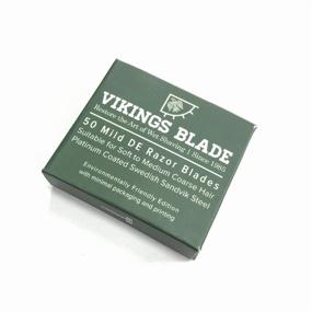 img 4 attached to VIKINGS BLADE Swedish Steel Replacement Razor Blades - 50 Pack (9 to 12 Months Supply) - Gentle &amp; Safe