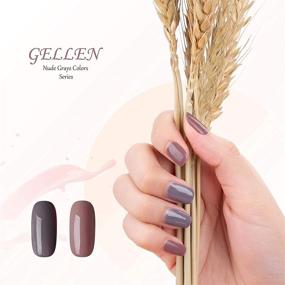 img 1 attached to 💅 Набор гель-лака Gellen - Nude Grays: 6 классических пастельных оттенков для стильного домашнего маникюра на геле