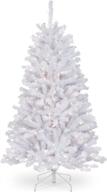 🎄 national tree company pre-lit artificial full christmas tree - north valley spruce, white lights - 4.5 feet логотип