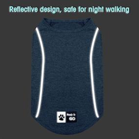 img 2 attached to 🐾 KYEESE Quick Dry Reflective Dog Shirts: Lightweight & Breathable Sleeveless Vest for Small, Medium, and Large Dogs