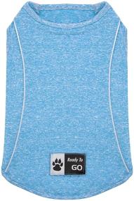 img 4 attached to 🐾 KYEESE Quick Dry Reflective Dog Shirts: Lightweight & Breathable Sleeveless Vest for Small, Medium, and Large Dogs