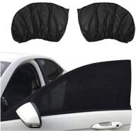 🌞 keep your car cool and protected with videopup universal car side window sun shade – 2pcs front window sunshade cover (125x52cm) logo