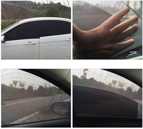 img 1 attached to 🌞 Keep Your Car Cool and Protected with VideoPUP Universal Car Side Window Sun Shade – 2PCS Front Window Sunshade Cover (125x52cm)