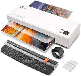 img 4 attached to 🖨️ 4-in-1 Thermal and Cold Laminator Machine with 40 Laminating Pouches, Buyounger A4 A5 A6 9 Inches Personal Laminator for Home School Office Use, Lamination with Paper Cutter Corner Rounder