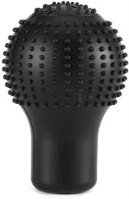 img 2 attached to 🚗 Car Shift Knob Cover: Round Soft Silicone Anti-Slip Gear Shift Boot in Fashionable Black