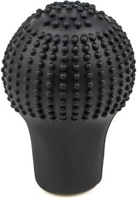 img 4 attached to 🚗 Car Shift Knob Cover: Round Soft Silicone Anti-Slip Gear Shift Boot in Fashionable Black