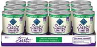 🐶 blue buffalo basics limited ingredient diet, grain-free wet dog food for adult dogs - natural, 12.5 oz can (pack of 12) logo