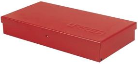 img 2 attached to 🔧 URREA Metal Tool Box - Portable Tool Storage with Durable Red Finish - 9.6&quot; x 5&quot; x 1.4&quot; - 4725