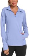 👚 we1fit women's upf 50+ sun protection shirts - long sleeve half zip pullover with pockets - enhanced seo логотип