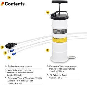 img 3 attached to 🔧 6.5L Manual Oil Extractor Pump: Vacuum Oil Changer for Automobile Fluids Evacuation by EWK - Enhance Engine Optimization