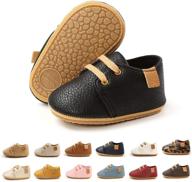 👟 high-quality bebarfer toddler baby boys girls shoes: anti-slip sole, oxford loafers, wedding dress shoes logo