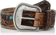 nocona belt co unisex adults tirquoise logo