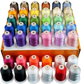 img 4 attached to 🧵 Brothread 42 Spools: Best Polyester Embroidery Thread Kit for Professionals and Beginners