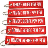 🔫 rotary13b1 remove before pew pew - 5 pack key chains: trendy accessories for gun enthusiasts logo