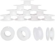 🧵 ph pandahall 20-pack white plastic bobbins for wire weaving, ribbon beading, string, and cord, 2.16in logo