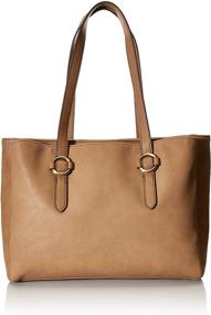 img 4 attached to Camel Shoulder Strap Double Women's Handbag & Wallet by Relic