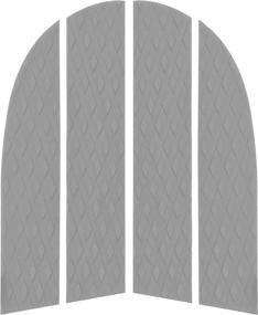 img 4 attached to 🐾 Premium 4-Piece Dog Paddle Board Traction Pad Set - Non-Slip EVA Foam with Strong 3M Adhesive for Superior Grip - Customizable for SUP Paddleboard, Surfboard, Stand Up Paddleboard, and Kayak