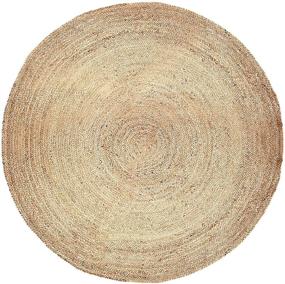 img 4 attached to 🌿 Natural Hand Woven Jute Area Rug: 6ft Round, Eco Friendly & Reversible for Bedroom and Living Room