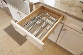 img 2 attached to 🔲 Maximize Storage Space with Grayline 41855 Large Mesh Drawer Organizer in Platinum Finish